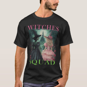 Witch Squad Halloween Witches Pink And Green Witch T-Shirt