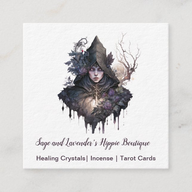 Witch Square Business Card (Front)