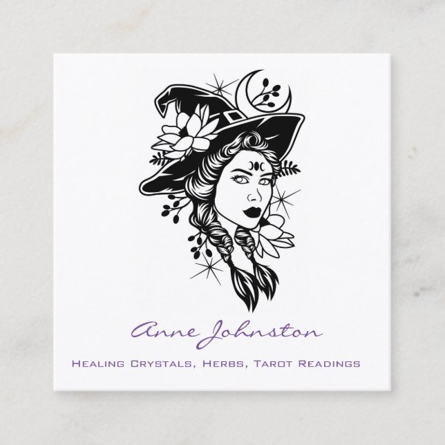 Witch Square Business Card (Front)
