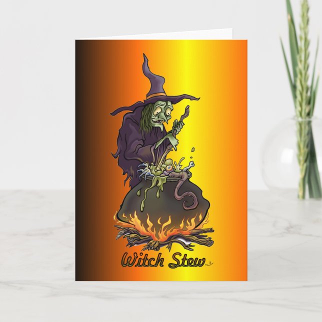 Witch Stew Greeting Card (Front)