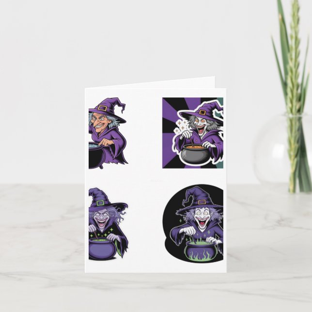 Witch Sticker Pack - Magic Potions Sticker  Card (Front)
