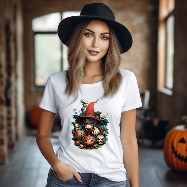 Witch t-shirt and pumpkin (Creator Uploaded)