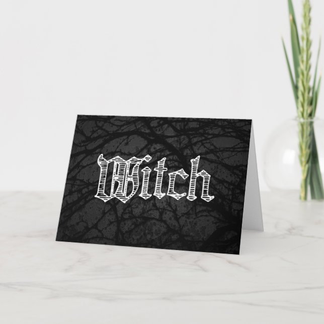 Witch Text Card (Front)