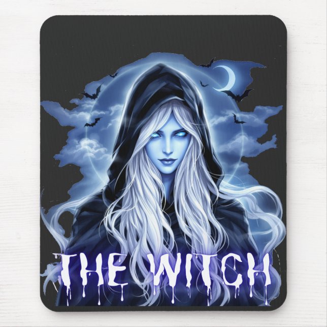Witch-theme halloween  mouse mat (Front)