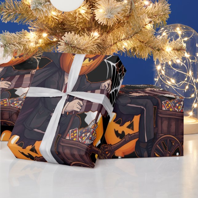 Witch Themed Halloween Wrapping Paper (Holidays)