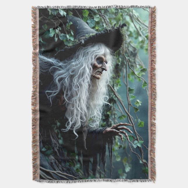 Witch Throw Blanket (Front Vertical)