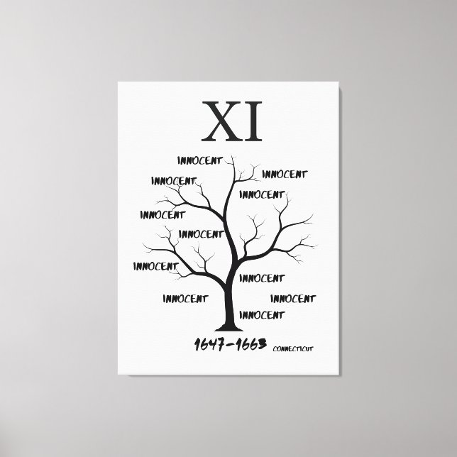 Witch Trials Canvas Print (Front)