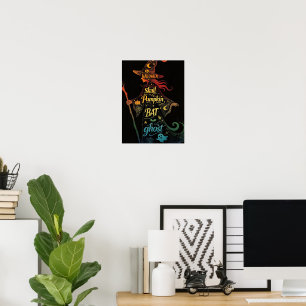 Witch Typography Halloween Gothic Word Art Poster