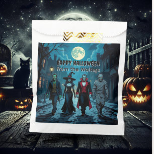 Witch, Vampire, Dracula and Mummy Halloween Party Favour Bags