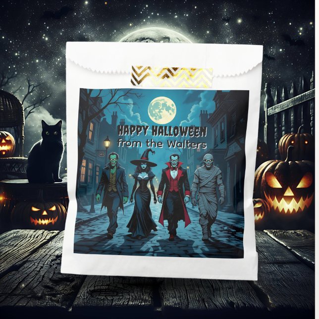 Witch, Vampire, Dracula and Mummy Halloween Party Favour Bags (Creator Uploaded)