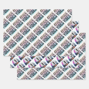 Witch Vibes Mixed Halloween  Wrapping Paper Sheet