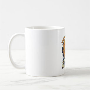 Witch Waltzing Halloween Vintage Engraving Design_ Coffee Mug