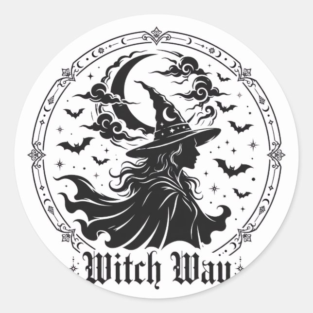 Witch Way Sticker (Front)