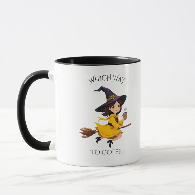 Witch Way to Coffee? Mug (Left)