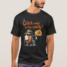 Witch way to the candy? Funny Halloween T-Shirt