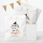 Witch Way To The Candy Halloween Party Favour Bag<br><div class="desc">Thank your guests with personalised favour bags! Visit our website www.berryberrysweet.com for matching items and more design options.</div>