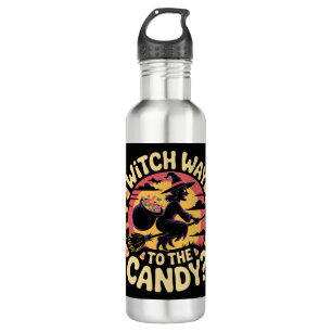 Witch Way to the Candy Halloween T-shirt 710 Ml Water Bottle