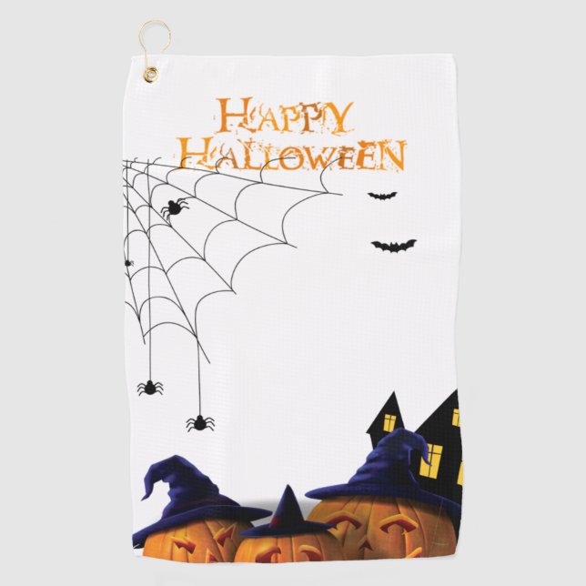 Witch Way to the Fairway: Halloween Golf Towels (Front)