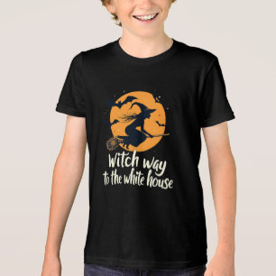 Witch Way to the White House Election Kamala Tri-Blend Shirt