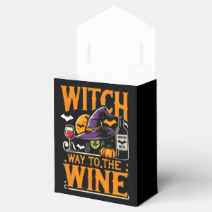Witch Way to The Wine Halloween Costume Spooky Sea Favour Box