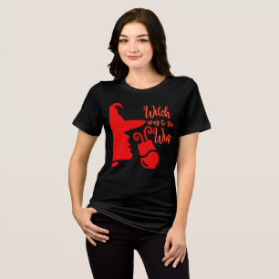 Witch Way to the Wine Tri-Blend Shirt