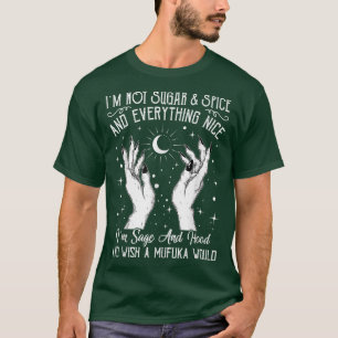 Witch Wiccan Tarot Woman Halloween Thick Thighs Wi T-Shirt