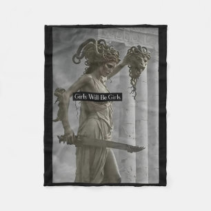 Witch Witches Halloween Girl Will Be Girls Spooky Fleece Blanket