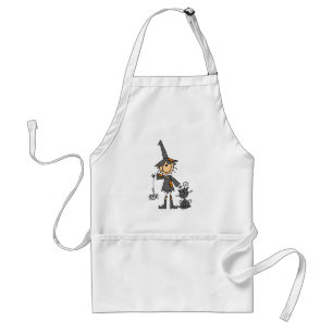 Witch with Black Cat Standard Apron