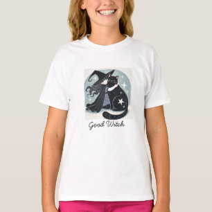 witch with black cat T-Shirt