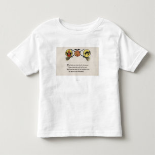 Witch with Brooms, Cat, Moon Toddler T-Shirt