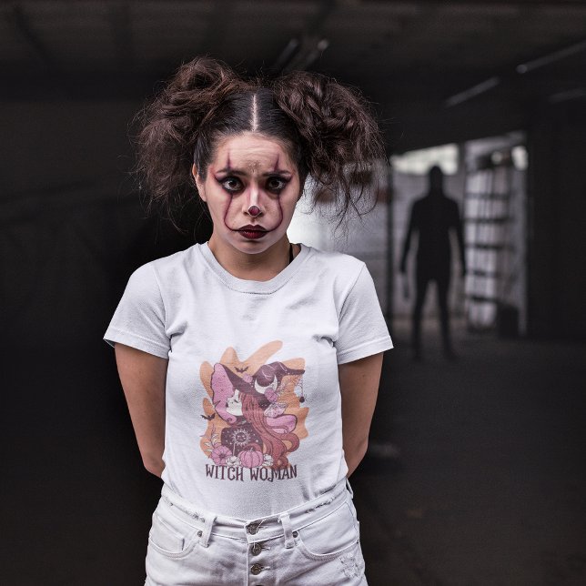 Witch Woman Halloween Family Matching T-Shirt (Halloween Family Matching T-Shirt )