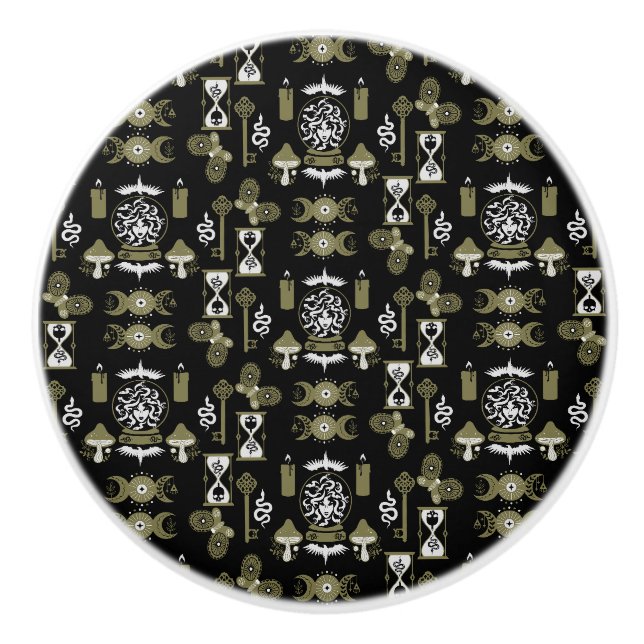 Witchcore Aesthetic Decor Ceramic Knob (Front)