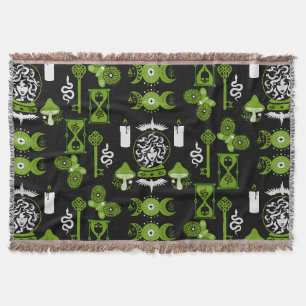 Witchcore Aesthetic Decor Throw Blanket
