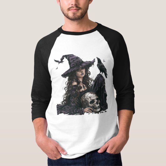 Witchcraft & Art Store sad skull ghost T-Shirt (Front)