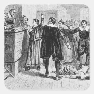 Witchcraft at Salem Village Square Sticker