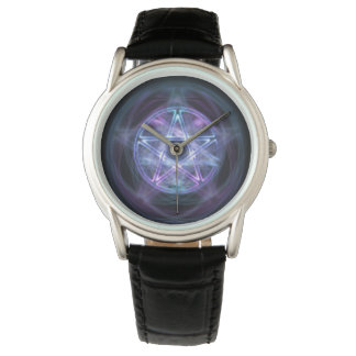 Witchcraft Blue Fire Pentagram Watch