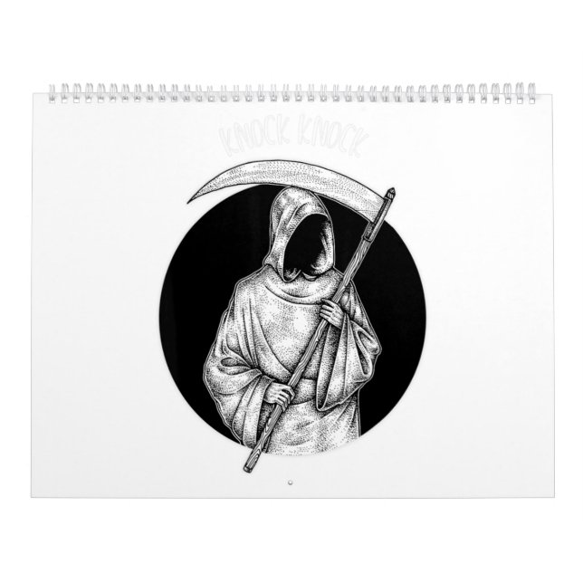 Witchcraft Dark Goth Blackcraft Death Grim Reaper. Calendar (Cover)