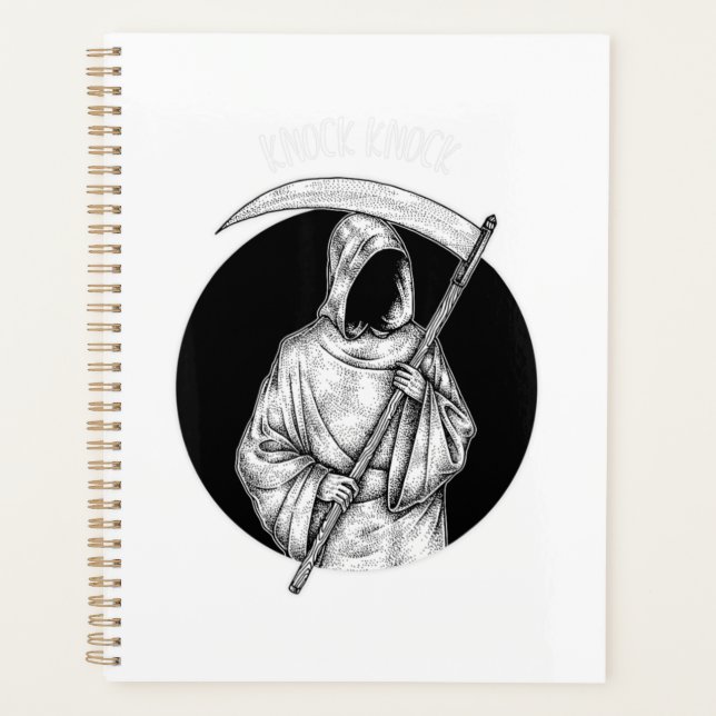 Witchcraft Dark Goth Blackcraft Death Grim Reaper. Planner (Front)