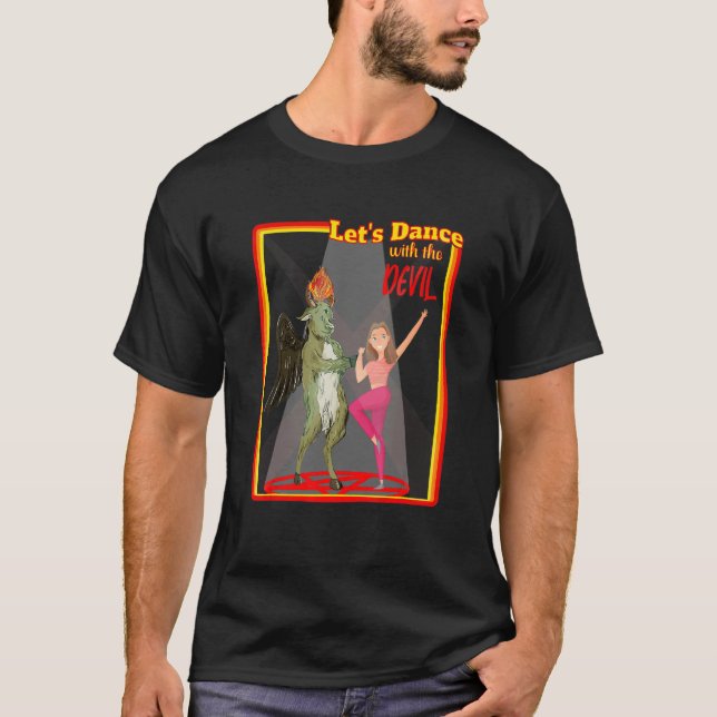 Witchcraft Let's Dance with the Devil Baphomet Sat T-Shirt (Front)
