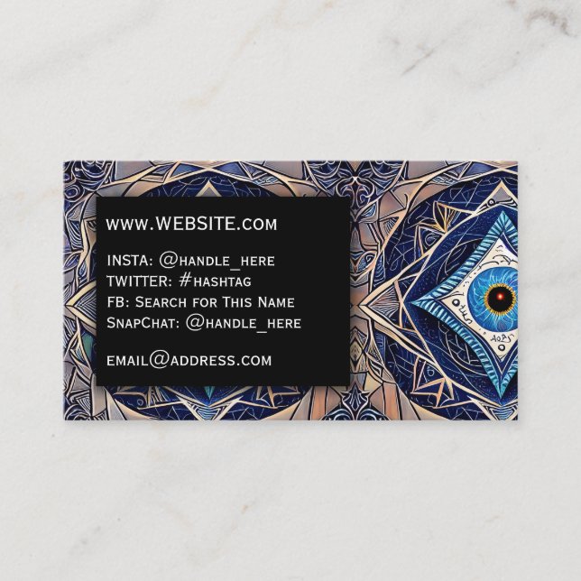 Witchcraft Magic Mystic Professional Executive Business Card (Front)