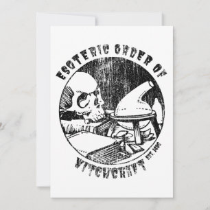 Witchcraft Magic Order Occult Witch Alchemist Invitation
