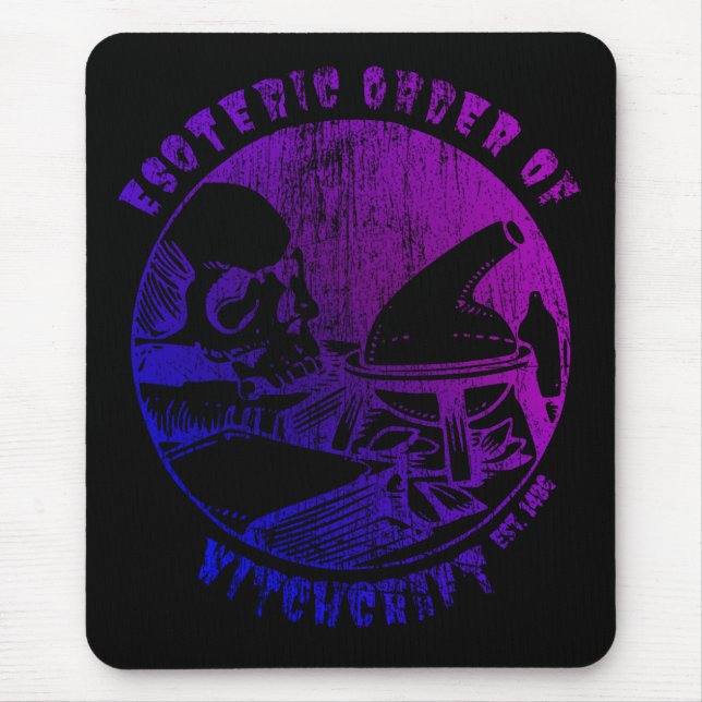 Witchcraft Magic Order Occult Witch Alchemist Mouse Mat (Front)