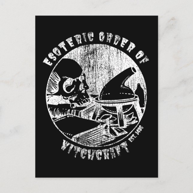 Witchcraft Magic Order Occult Witch Alchemist Postcard (Front)