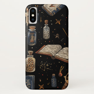 Witchcraft Potion Pattern – Halloween Magic iPhone X Case