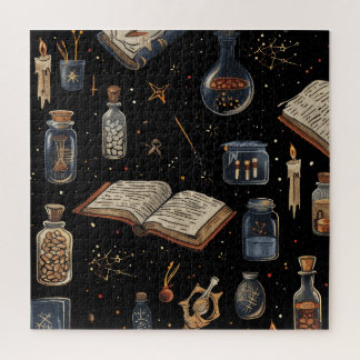 Witchcraft Potion Pattern – Halloween Magic Jigsaw Puzzle