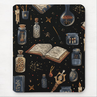Witchcraft Potion Pattern – Halloween Magic Mouse Mat