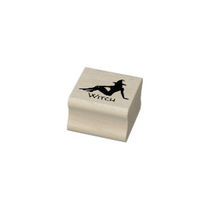 Witchcraft Stationary Wood Art Stamp Black