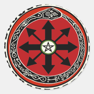 Witchcraft Symbol for Chaos Classic Round Sticker