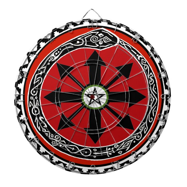 Witchcraft Symbol for Chaos Dartboard (Front)