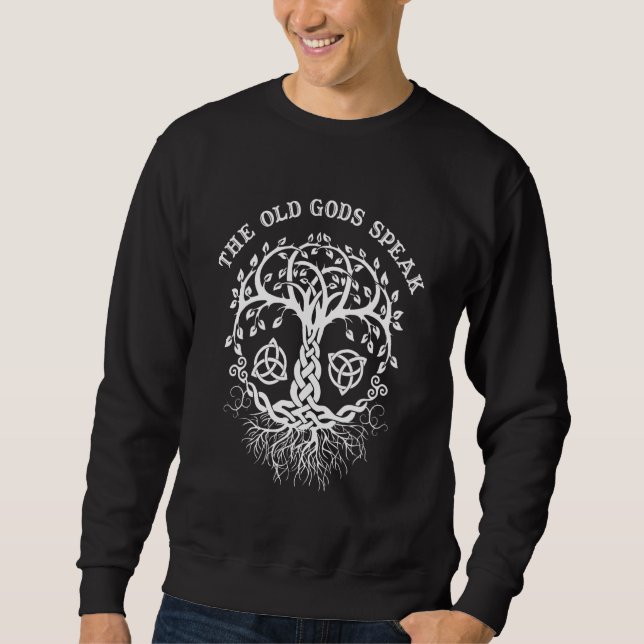 Witchcraft Wiccan Pagan Tree Of Life Sweatshirt (Front)